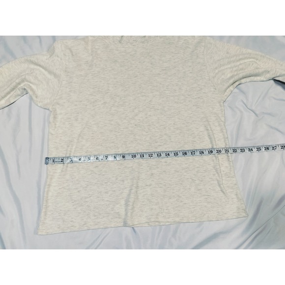 St. Johns Bay Woman's Cream long Sleeve Crew Neck Sweater - Picture 6 of 8